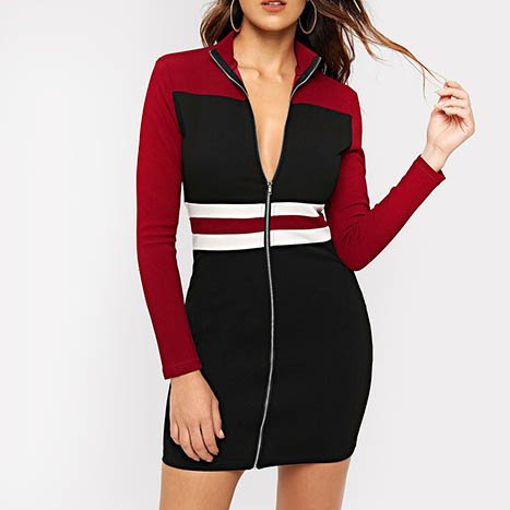 Cut-and-sew-women-dress
